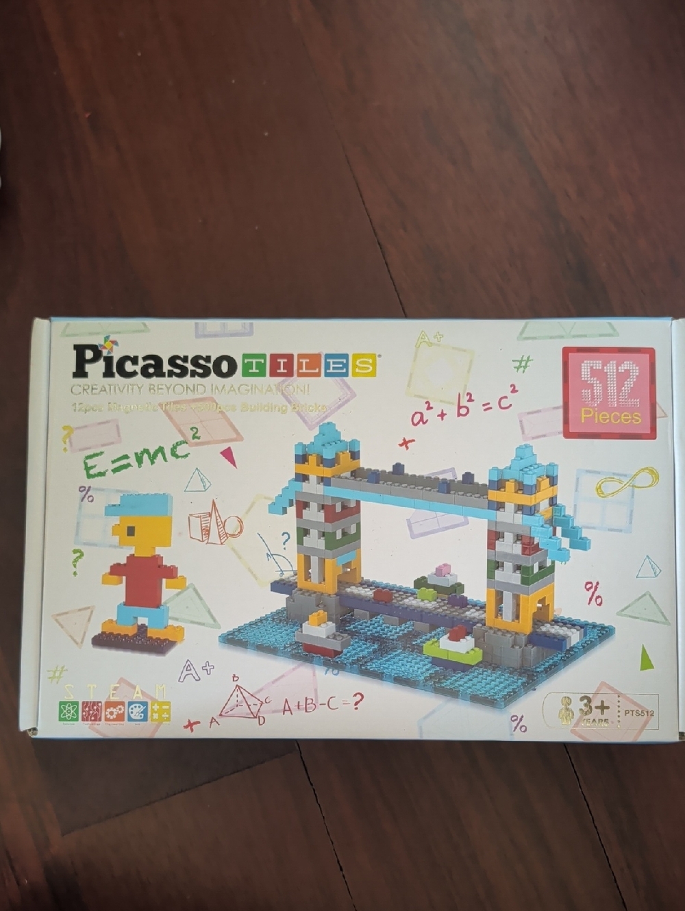 512-Piece Kids Building Set - Blue, Yellow, Gray